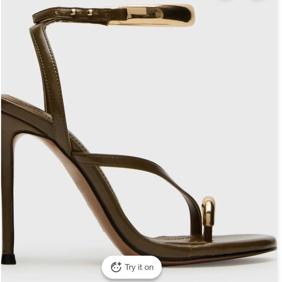 Steve Madden Women's Tia Strappy Heels - Olive - Size 6 - Picture 2 of 14